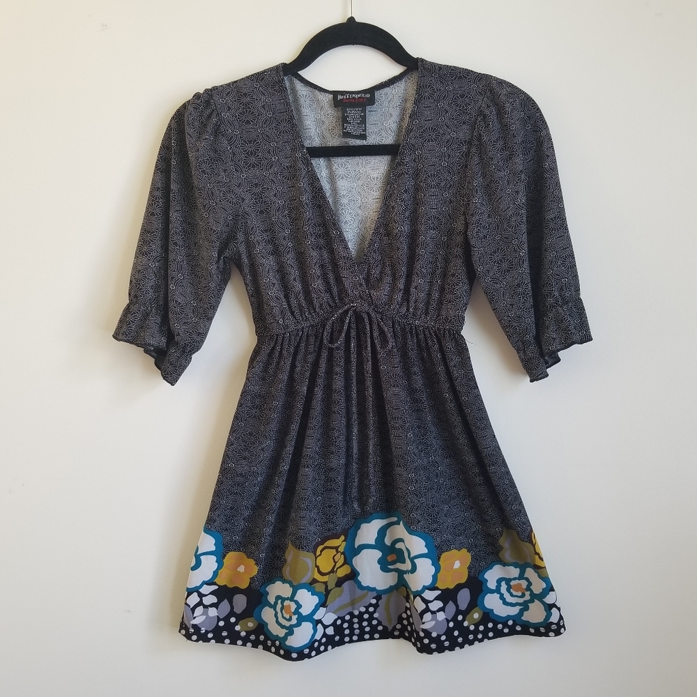 Hot tempered dont be afraid long shirt or short mini dress sz small